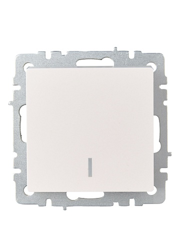 IEK BRITE BASE Жемчуг Выключ. 1-кл. прох. с инд. 10А ВС10-1-7-БрЖ