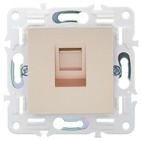IEK SKANDY Песочный Розетка компьютерная RJ45 кат.5E SK-K01Sa