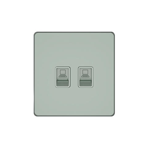 Systeme Electric Systeme Infinity Таежное утро Розетка информационная RJ-45 кат.6 2-я