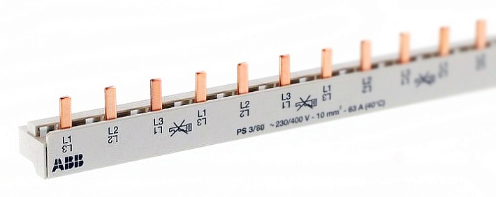 ABB PS3/60 Разводка шинная 3Ф на 60М 63 А штырек