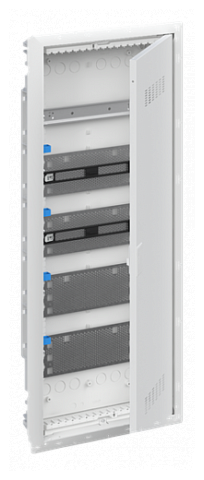 ABB UK650MVB Шкаф мультимедийный с дверью с вентиляционными отверстиями и DIN-рейкой (5 рядов) без розетки