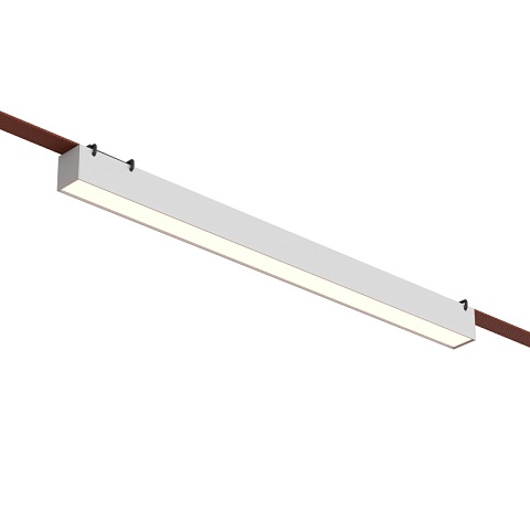 Denkirs DK5577-WH Трековый светильник Belty Linear со светодиодом L642mm H45mm 48V 24W 120° 3000K IP20 белый алюминий