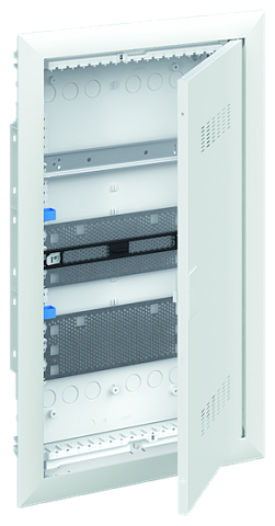 ABB UK630MVB Шкаф мультимедийный с дверью с вентиляционными отверстиями и DIN-рейкой (3 ряда) без розетки