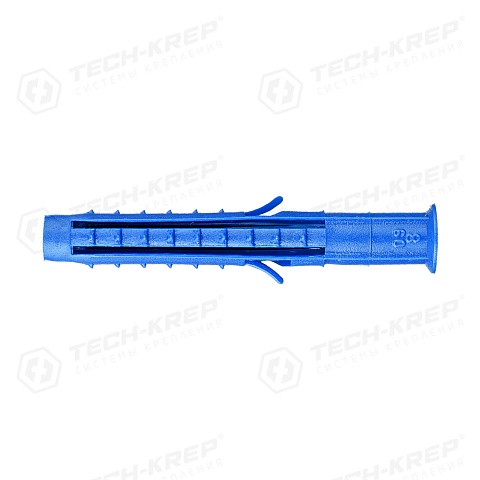 Tech-Krep Дюбель распорный Чапай 8х60 шипы+усы (синие) (500 шт) - пакет накл.