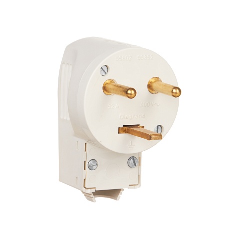 Legrand Quteo Белый Компл Розетка 32А с/з с шт + вилка 32А с боковым вводом