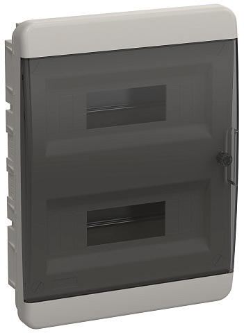 IEK TEKFOR Корпус пласт. ЩРВ-П-24 IP41 черн. прозр. дверь