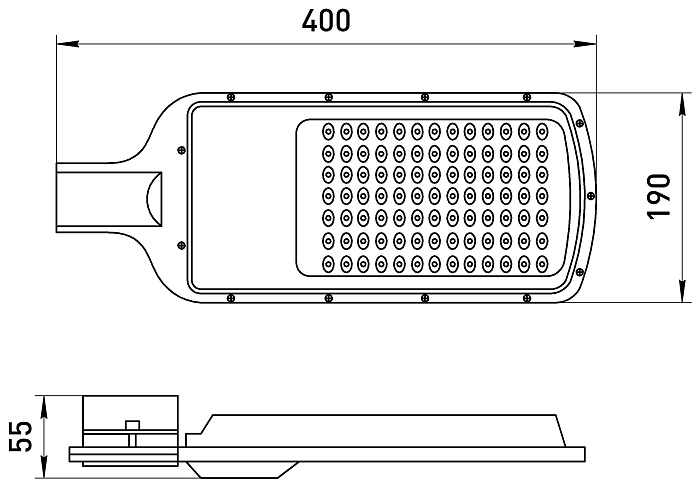 ЭРА Светильник уличный светодиодный SPP-503-0-50K-120 120Вт 5000К IP65 КСС Ш