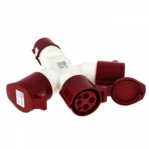 EKF PROxima Розетка трехлучевая 1013-4h 2Р+РЕ 16А 110В IP44