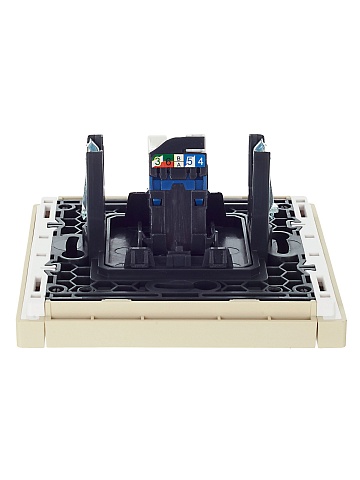 IEK FORTE&PIANO Ваниль Розетка комп. RJ45 кат.6 FP431