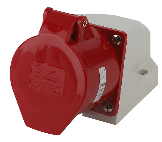 ЭРА Розетка R(OUT)-32-3P-PE-N-IP44 стационарная наружная 125 3Р+РЕ+N 32А 380В IP44