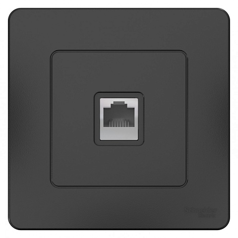 SE Blanca внутр Антрацит Розетка компьютерная RJ45