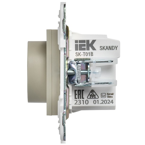 IEK SKANDY Бежевый Термостат электронный с индикацией SK-T01B
