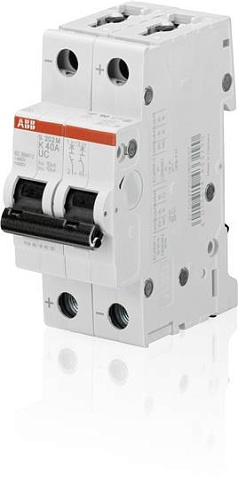 ABB Выключатель автоматический 2-полюсной S202M K5UC