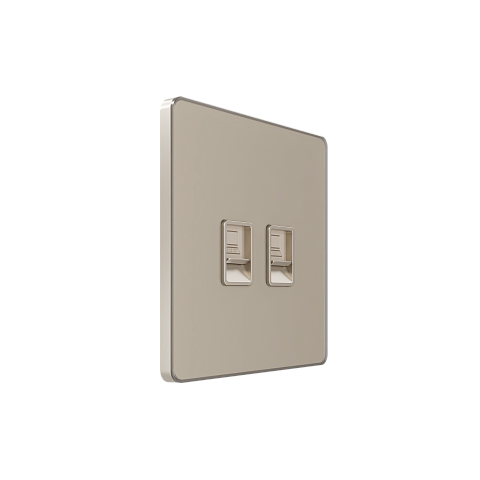 Systeme Electric Systeme Infinity Песчаный берег Розетка информационная RJ-45 кат.6 2-я