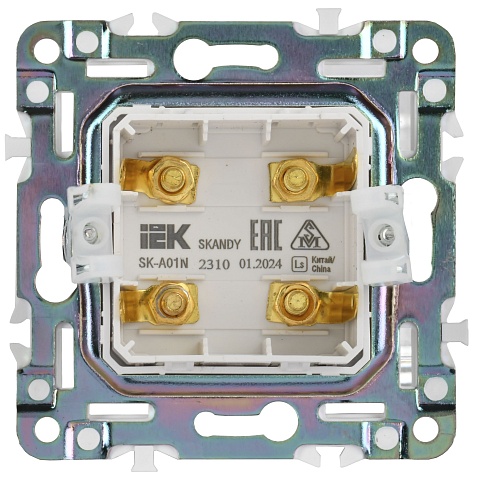 IEK SKANDY Никель Аудиорозетка 4-ая SK-A01N