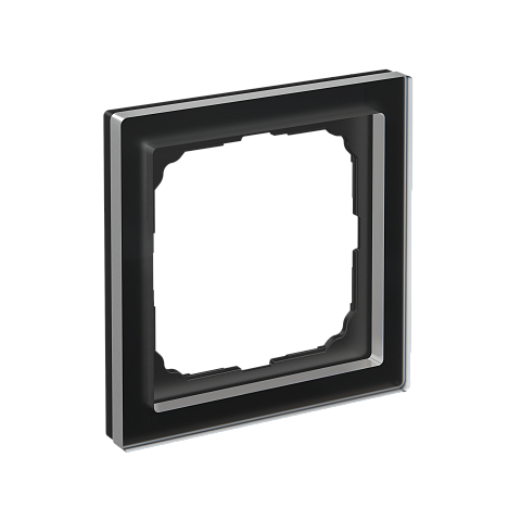 Systeme Electric ArtGallery Pure Матовое органическое стекло Черный Рамка 1-ая