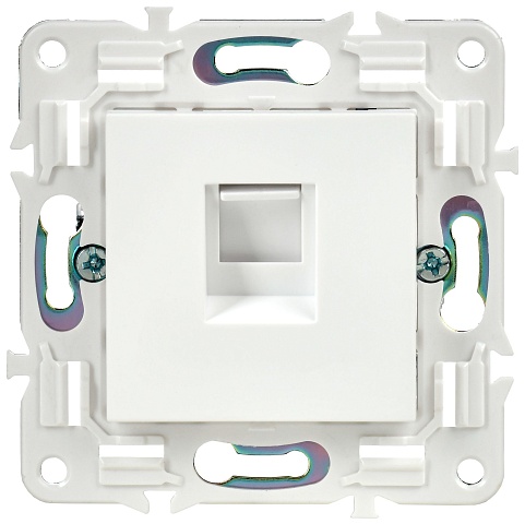 IEK SKANDY Арктический белый Розетка компьютерная RJ45 кат.5E SK-K01W