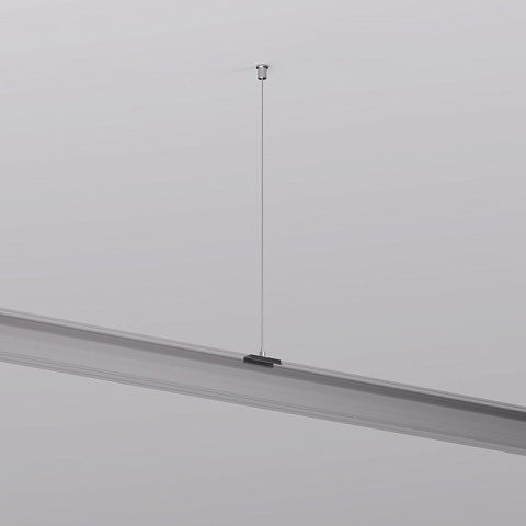Denkirs TR2126-BK Механический подвес, для трека SMART, серия Base, IP20, 1.5м, черный, алюминий