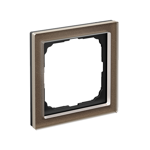 Systeme Electric ArtGallery Pure Органическое стекло Мокко Рамка 1-ая
