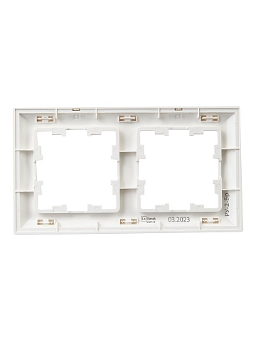 IEK BRITE DECOR Белый 3D-форма Рамка 2-м РУ-2-Бр