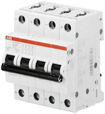 ABB Выключатель автоматический 4-полюсной S204M C13UC