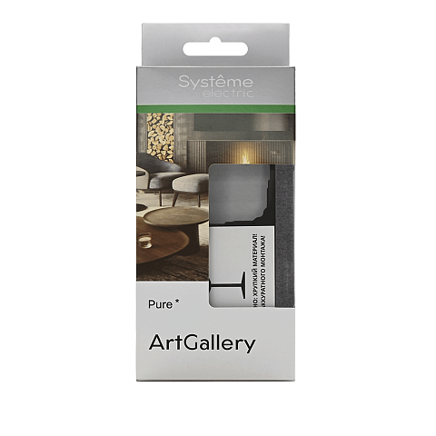 Systeme Electric ArtGallery Pure Камень Графит Рамка 2-ая