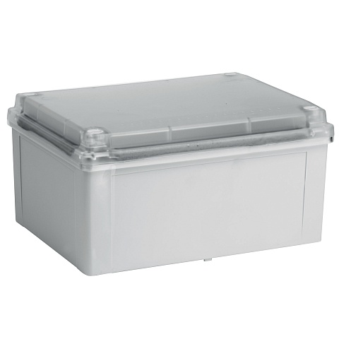 DKC Коробка ответвительная с гладкими стенками, прозрачная, IP56, 190х140х70мм