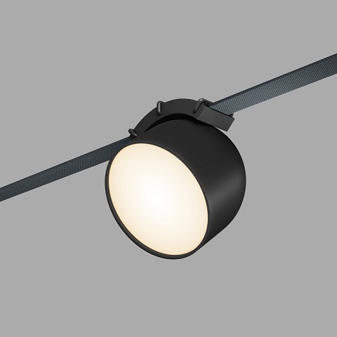Denkirs DK5543-BK Поворотный трековый светильник Belty Spot со светодиодом d100mm H107mm 48V 12W 120° 3000K IP20 черный алюминий