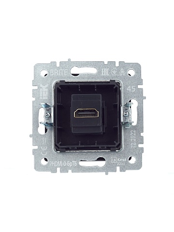 IEK BRITE Розетка HDMI РHDMI-0-БрТБ темная бронза