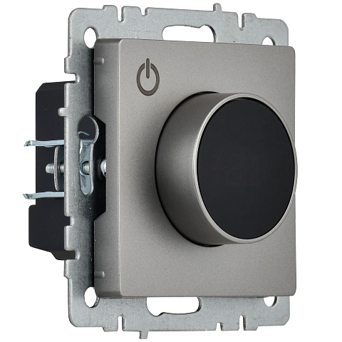 IEK BRITE BASE Сталь Термостат электронный с инд. ТС10-1-БрС (терморегулятор)