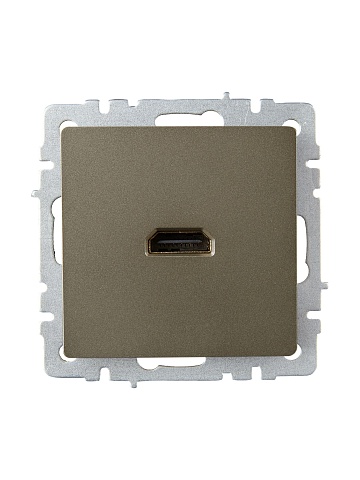 IEK BRITE Розетка HDMI РHDMI-0-БрШ шампань
