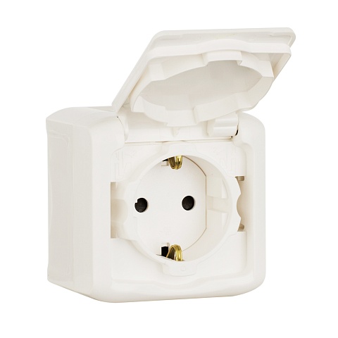 Legrand Quteo Белый Розетка с/з с шт IP44
