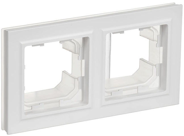 IEK BRITE Рамка 2-мест. IP44 РУ-2-БрАБ-44 а/б