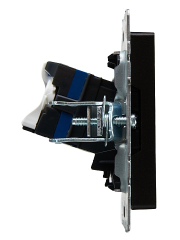 IEK BRITE BASE Черный Розетка комп. RJ45 кат.6 РК11-БрЧ