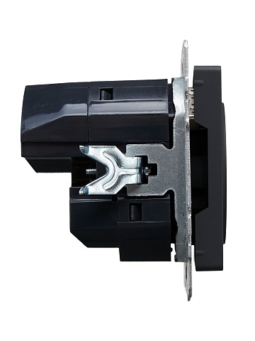 IEK BRITE Роз. с з/к/ш 16А с USB A+A 3,1А РЮш10-2-БрГ граф.