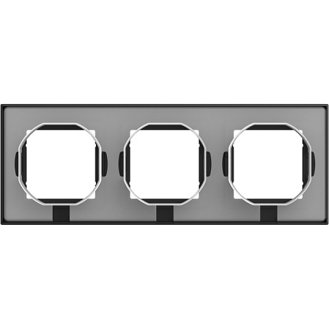 SE AtlasDesign Aqua Карбон Рамка 3-ая IP44