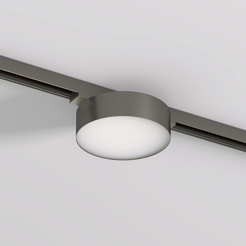 Denkirs DK5762-DN Светильник для трека SHINE FLOW со светодиодом, D95*H28, 48V DC, 8W, RA≥90, 3000K, IP20, темный никель, алюминий