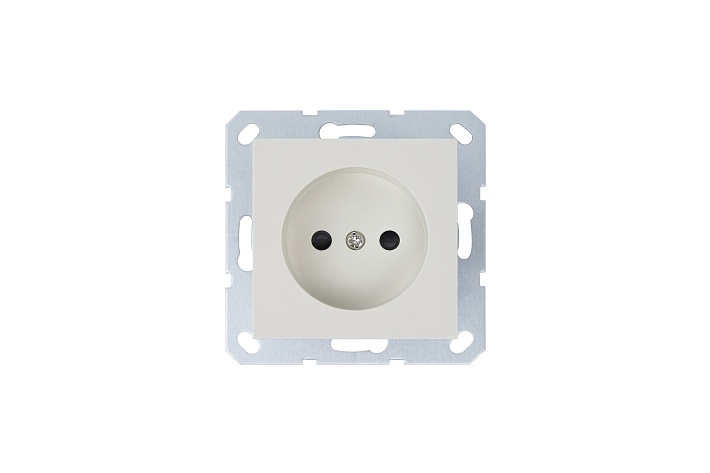 Jasmart G Слоновая кость Розетка б/з со шторками 16A 250V~ 2P