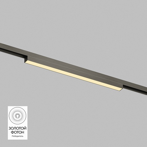 Denkirs DK5751-DN Светильник для трека SHINE LINEAR со светодиодом, L301*W19*H27, 48V DC, 12W, RA≥90, 3000K, IP20, темный никель, алюминий