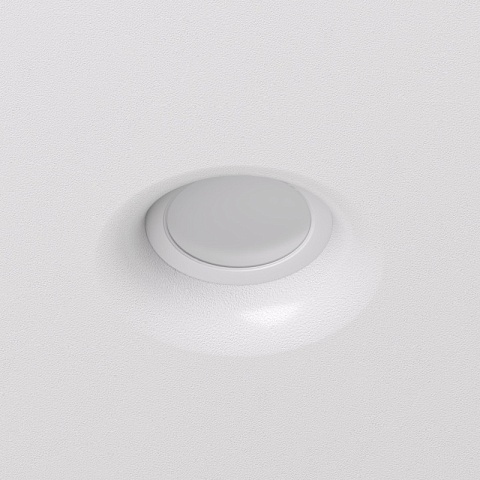 Denkirs DK2080-WH Встраиваемый точечный светильник для натяжных ПВХ потолков INVIZ, IP 20, до 15 Вт, GU10, LED, белый, ABS-пластик