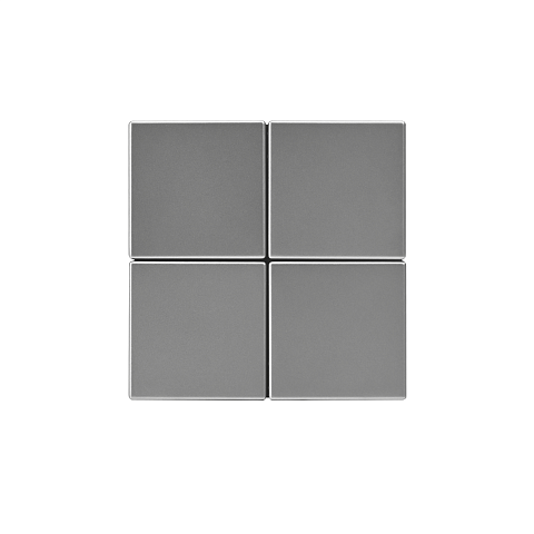 Systeme Electric ArtGallery Сталь Выключатель 4-клавишный сценарный, сх. 1