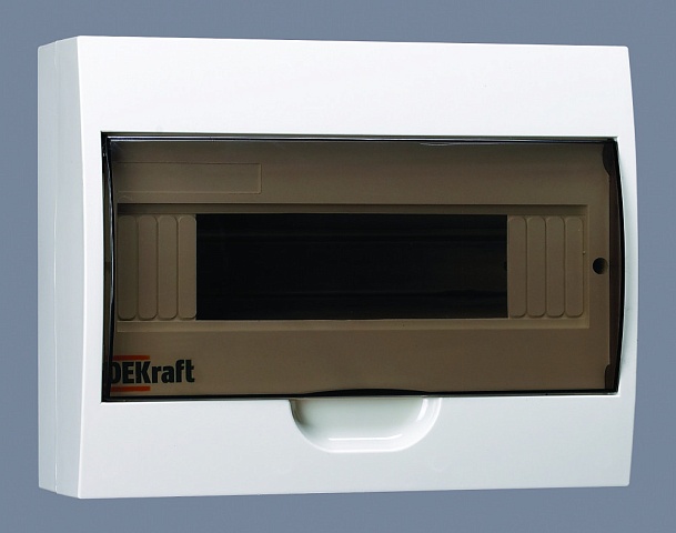 Dekraft Корпус пластиковый навесной 12 мод. IP41 ЩРН-П-12