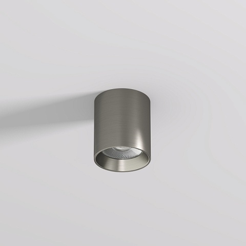 Denkirs DK2610-DN Накладной светильник SHINE TUBE со светодиодом, D70*H80, IP20, 3000К, 10W, RA≥90, темный никель, алюминий