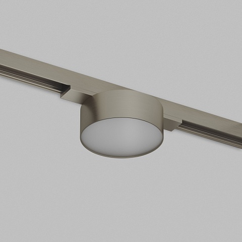 Denkirs DK5761-DN Светильник для трека SHINE FLOW со светодиодом, D74*H28, 48V DC, 6W, RA≥90, 3000K, IP20, темный никель, алюминий