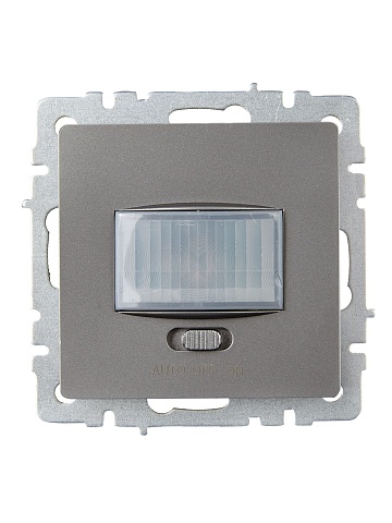 IEK BRITE BASE Сталь Датчик движения ДС10-1-БрС