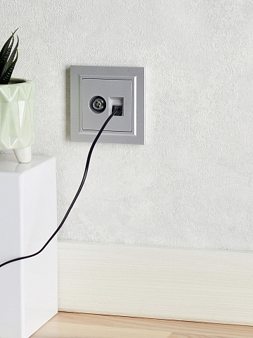 IEK BRITE Розетка двойная TV+RJ45 кат.5E РТВ/РК12-БрА алюминий