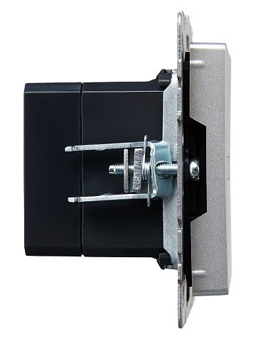 IEK BRITE Роз. USB A+A 3,1А РЮ10-1-БрА алюм.