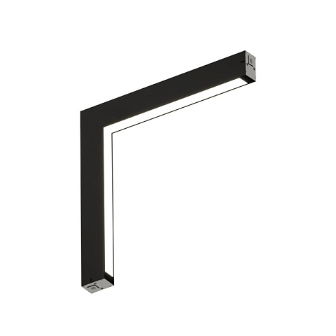 Denkirs DK8015-BK Угловой трековый светильник SMART LINEAR со светодиодом, L312*312, 220V, 18W, 3000-6000К, 120°, IP20, черный