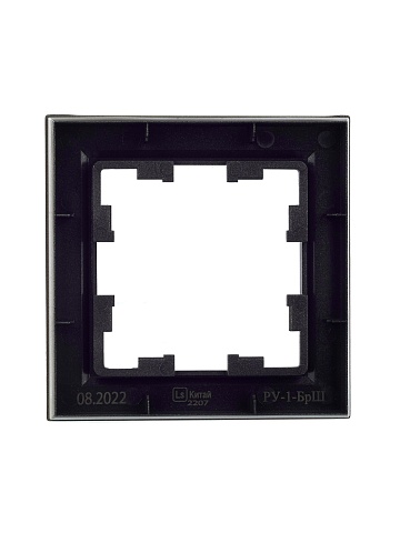 IEK BRITE Рамка 1-местная РУ-1-БрШ шампань