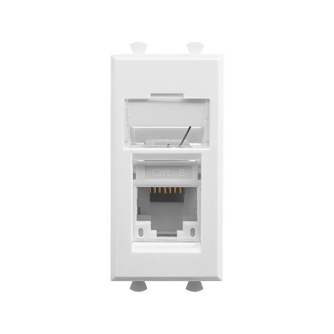 DKC Avanti Белое обоако Компьютерная розетка RJ-45  категория 6